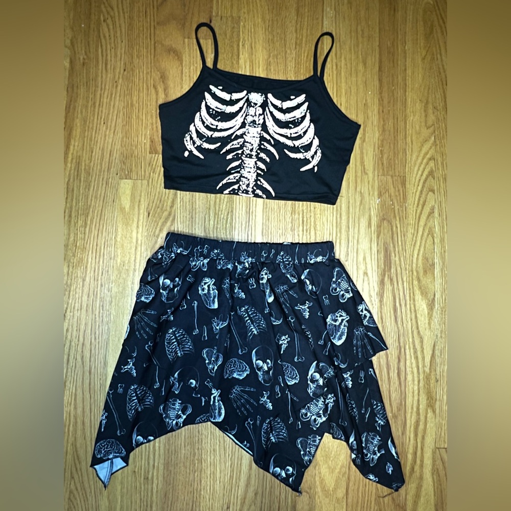 ROMWE Black and White Graphic Set
